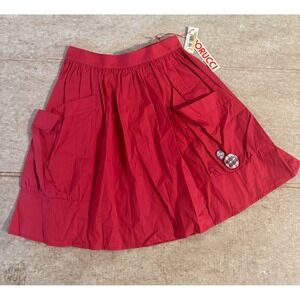 Fiorucci Red Circle Skater Skirt